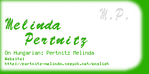 melinda pertnitz business card